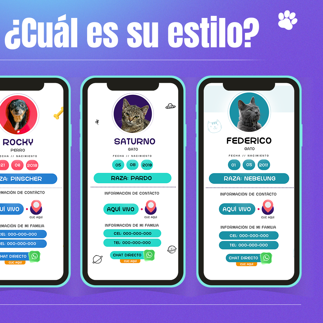 Colgante o Placa para Mascotas